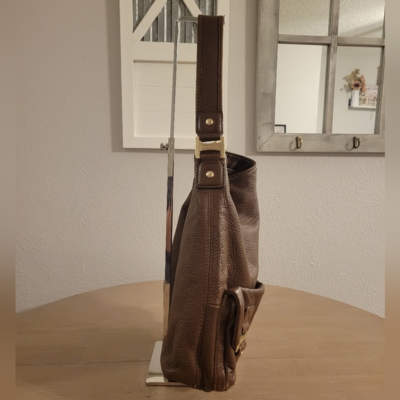 Michael Kors Brown Leather Shoulder Bag - Picture 2 of 16